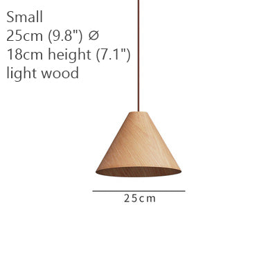 Grin Cone Wooden Pendant Lighting