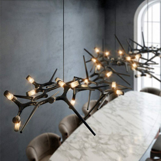 Postmodern Novelty LED Chandelier Lighting Luxury Dining Living Room Creative Long Hanging Lamp Restaurant Villa Lobby Fixtures