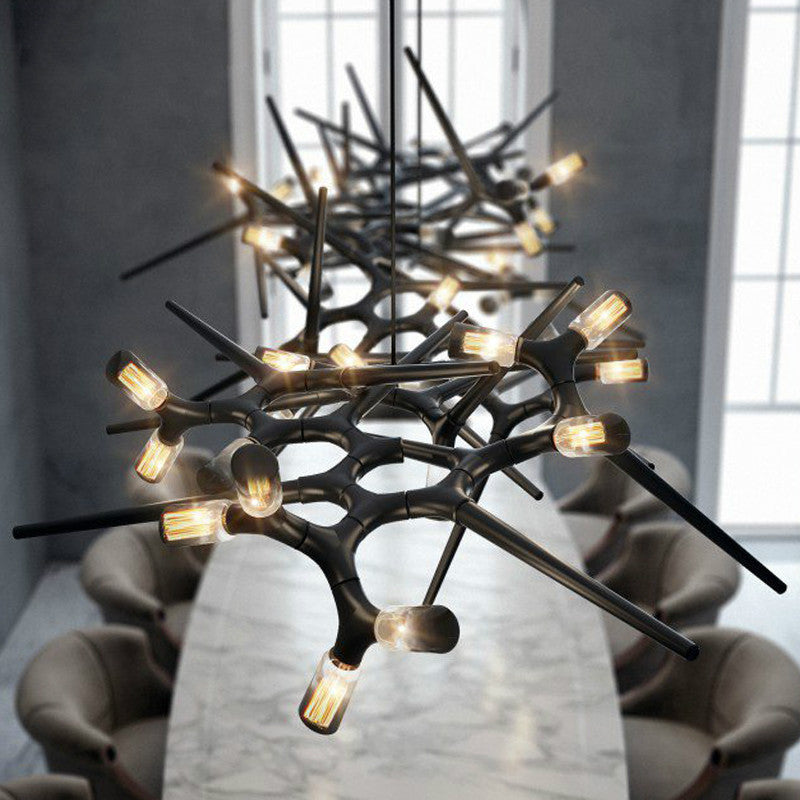 Postmodern Novelty LED Chandelier Lighting Luxury Dining Living Room Creative Long Hanging Lamp Restaurant Villa Lobby Fixtures