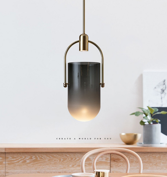 Tura Contemporary Glass Pendant Light