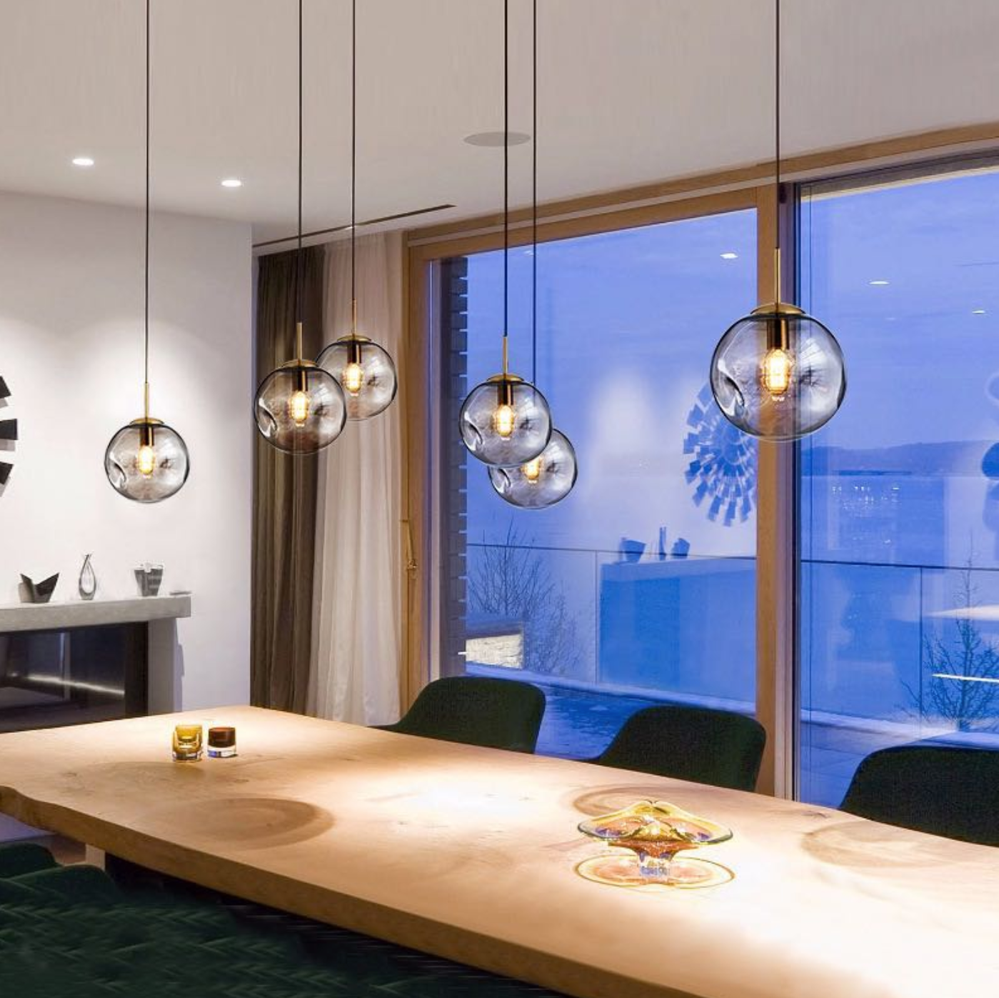 Surmi Globe Glass Pendant Light
