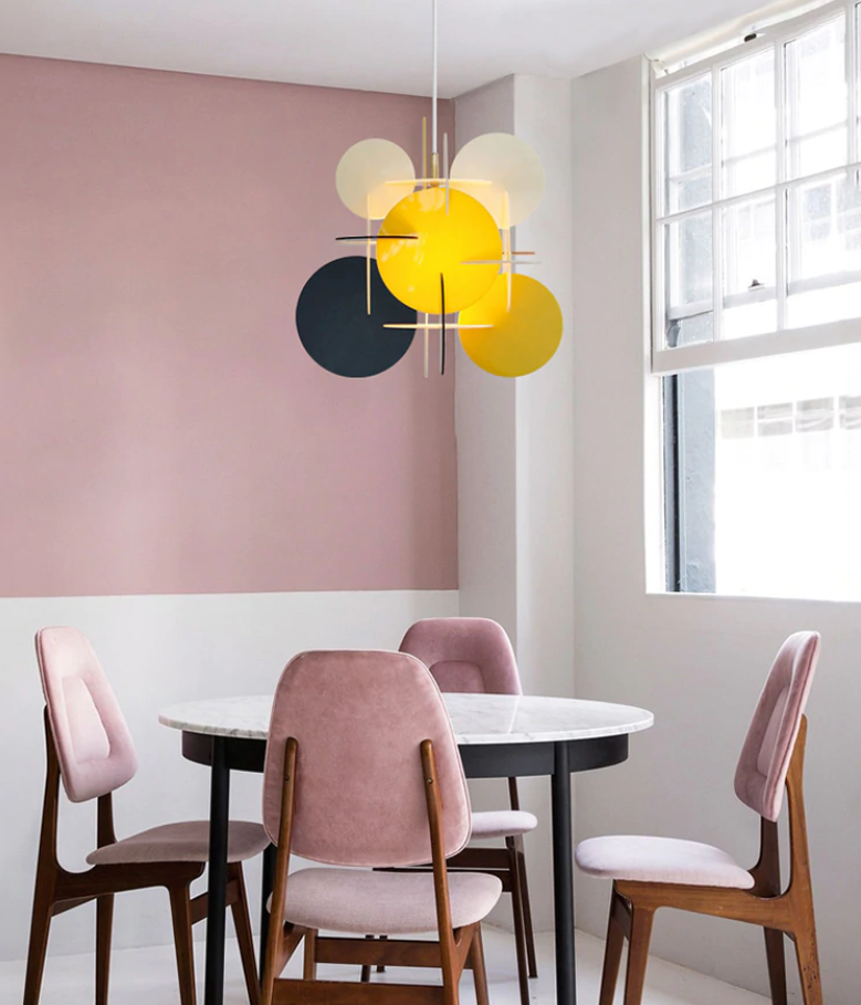Lektra Colorful Geometric Pendant Light