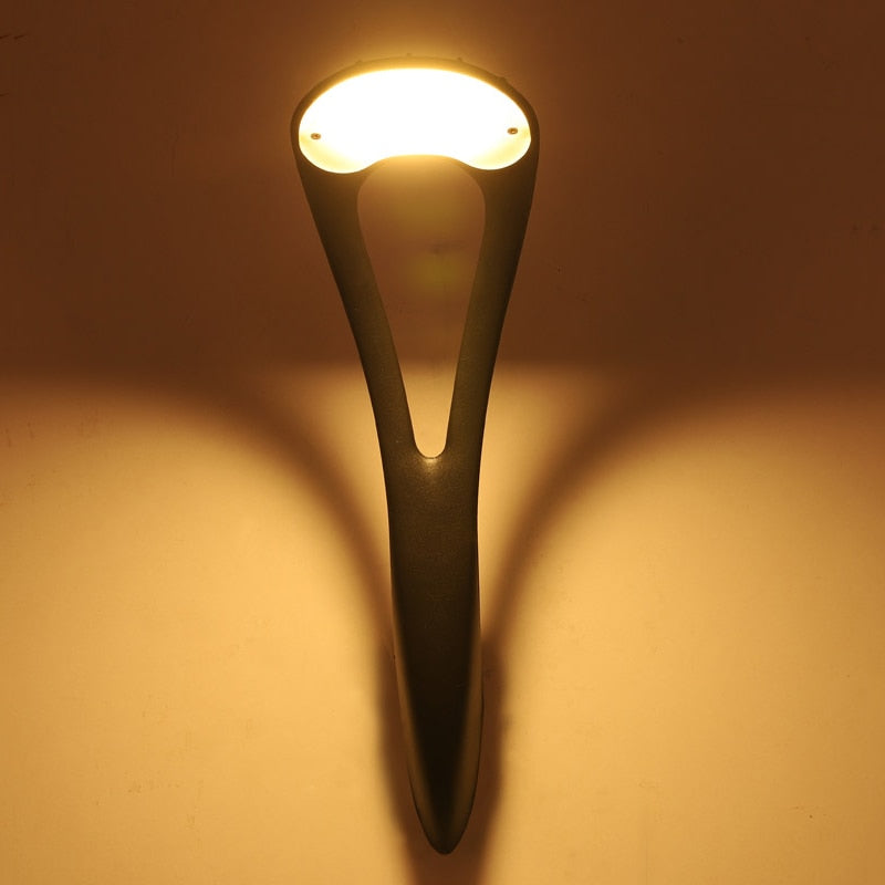 Creative Black Outdoor Waterproof LED Wall Lamp For Balcony, Courtyard, Porch