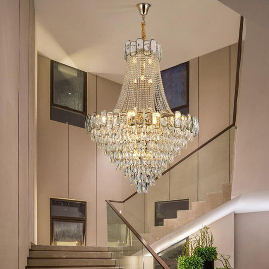 Large Luxury Staircase Crystal Chandelier For Living Room, Lobby, Hall , stairwell