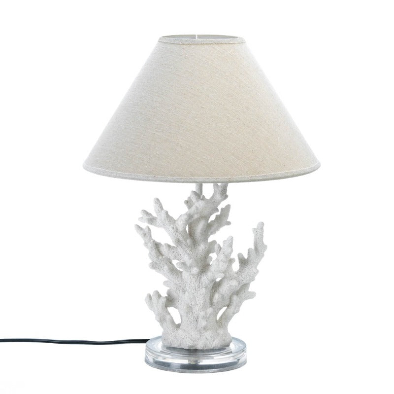 White Coral Table Lamp - Novus Decor Lighting