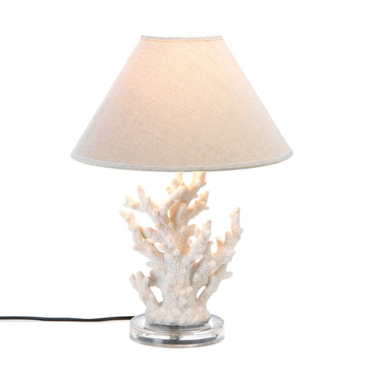White Coral Table Lamp - Novus Decor Lighting