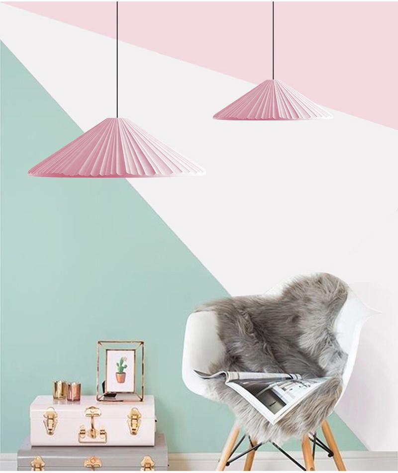 Signy Cone Pleated Pendant Light