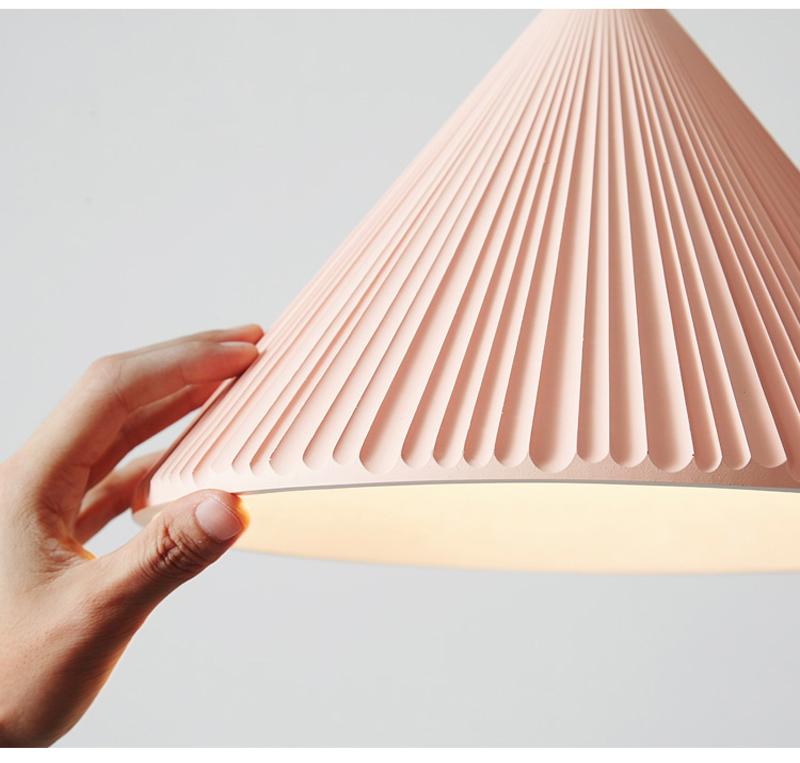 Signy Cone Pleated Pendant Light