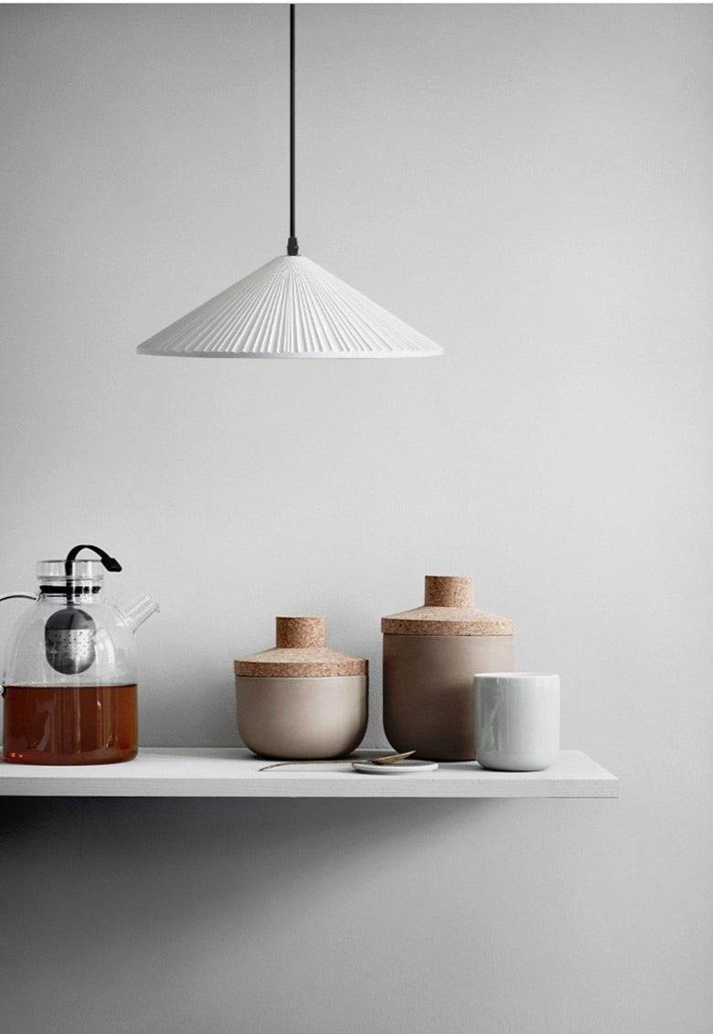 Signy Cone Pleated Pendant Light