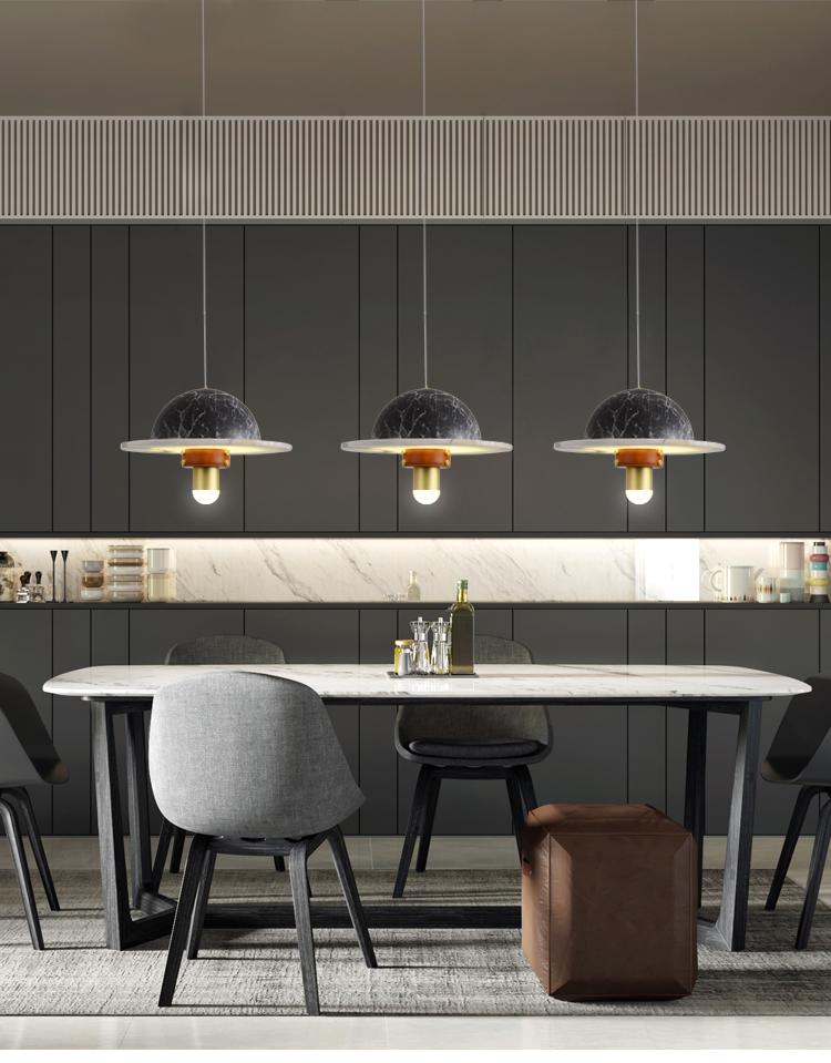 Jutta Marble Modern Pendant Light