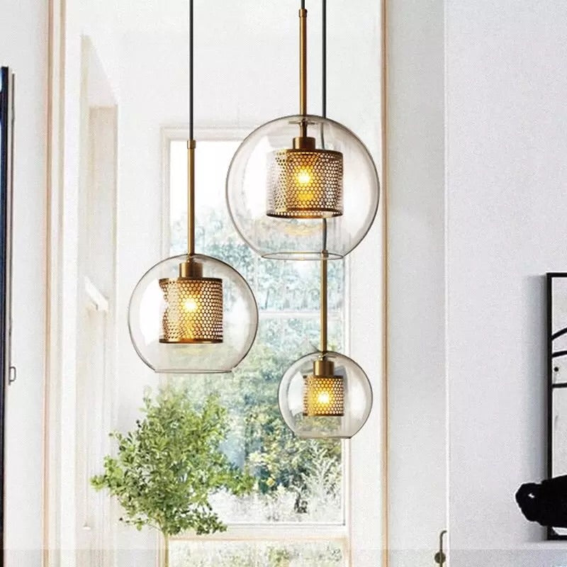 MILANA Clear Glass Pendant Light