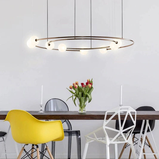 Round Glass Ball Pendent Lamp - Lodamer