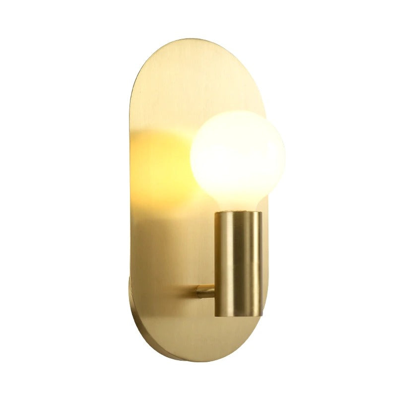 Plate polished sconce