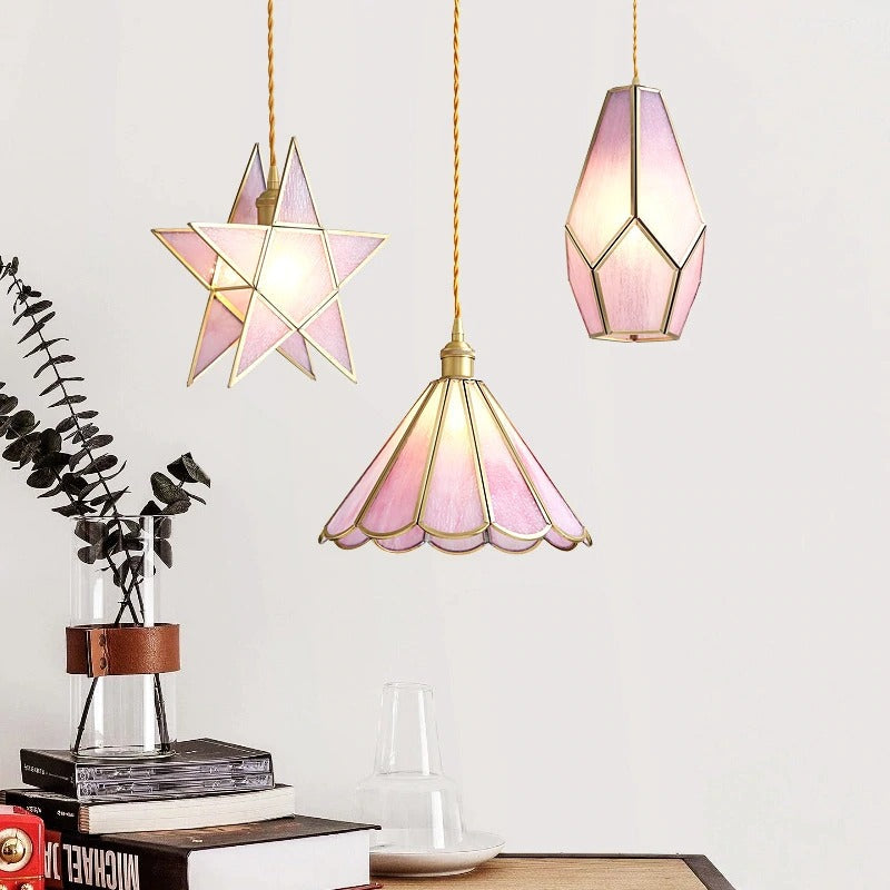 Retro Copper Pendent lamp Children Girl Princess Bedroom Beside Pendent - Lodamer
