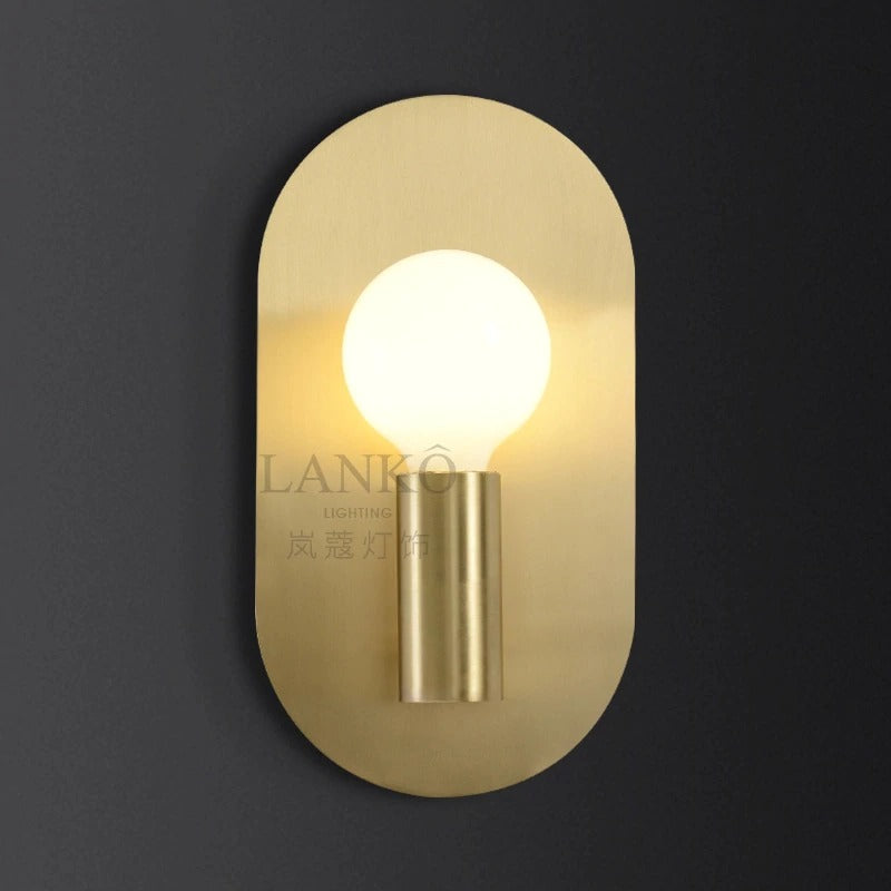 Plate polished sconce