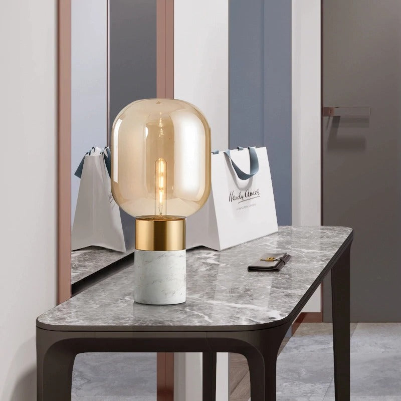 storm marble table lamp - Lodamer