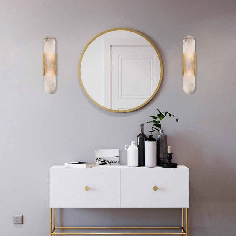 marble board wall lamp
