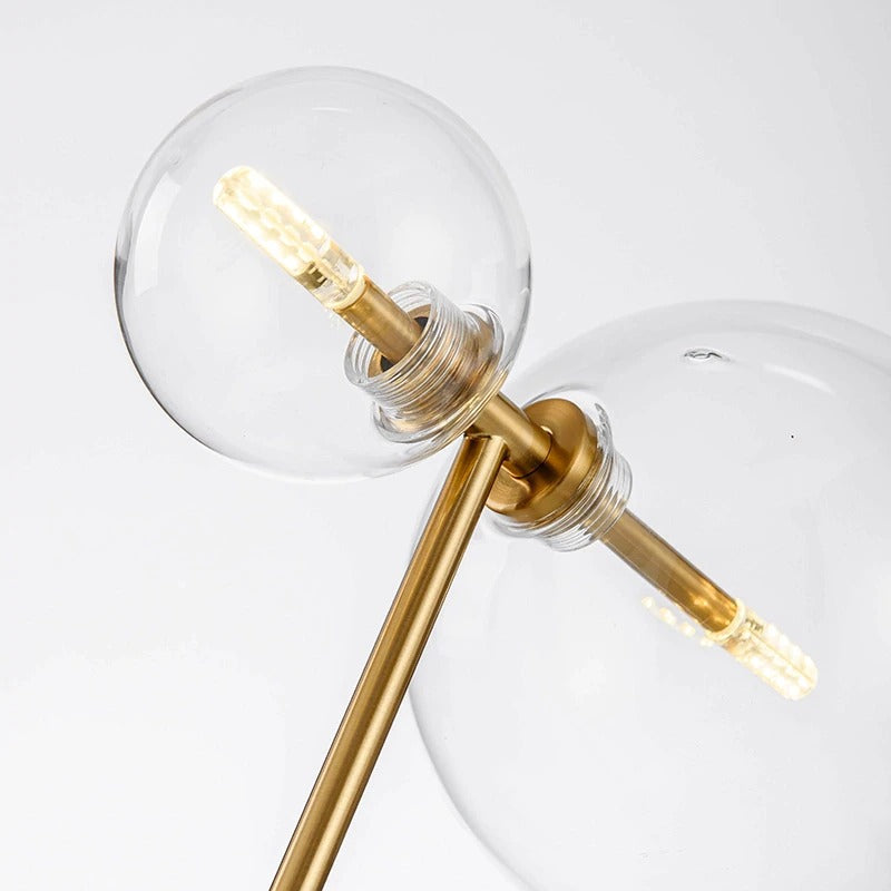 two heads glass table lamp - Lodamer