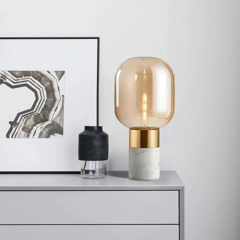 storm marble table lamp - Lodamer