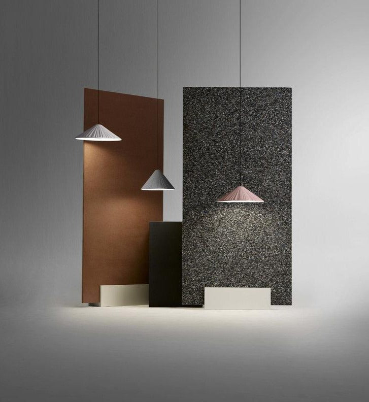 Signy Cone Pleated Pendant Light