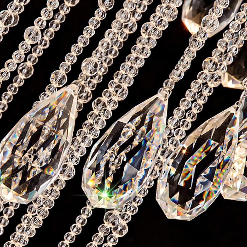 Double Spiral Staircase Crystal Chandelier for Loft, Restaurant, Hotel, Hall , stairwell