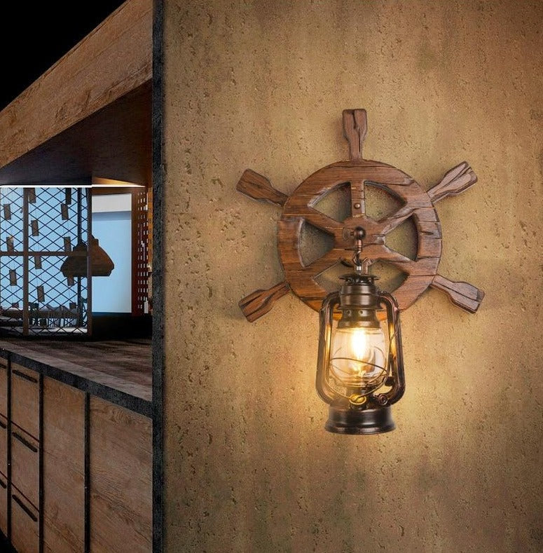 Industrial Windmill Wall Lamp Folki