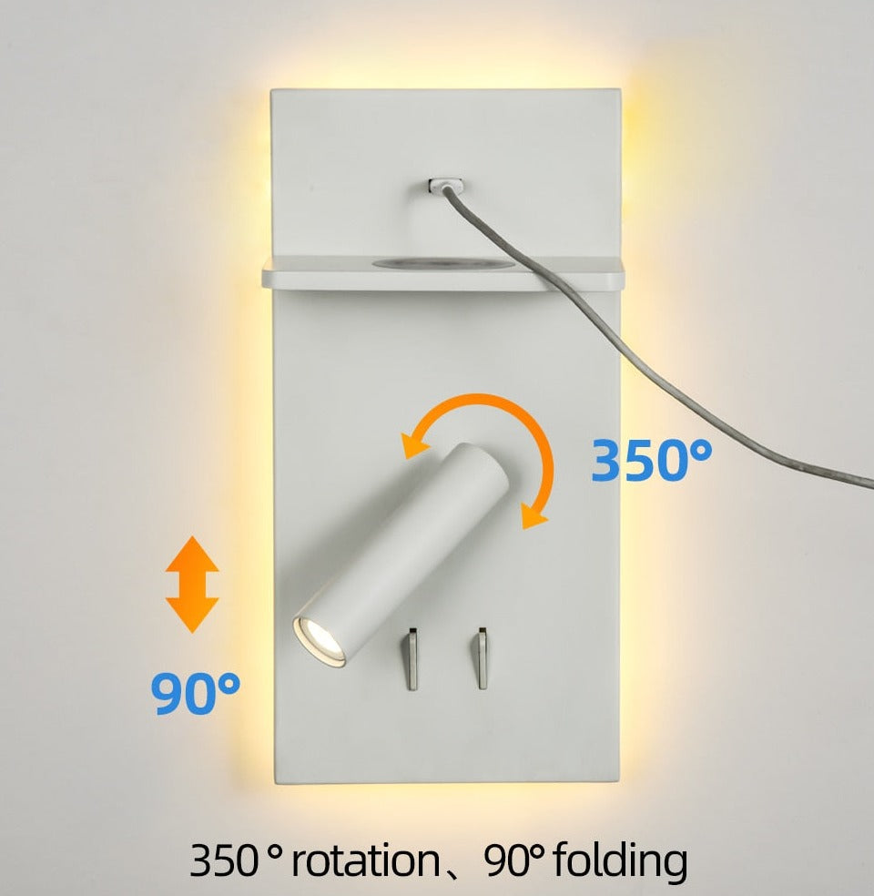 Wireless Charging Wall Lamp Idella