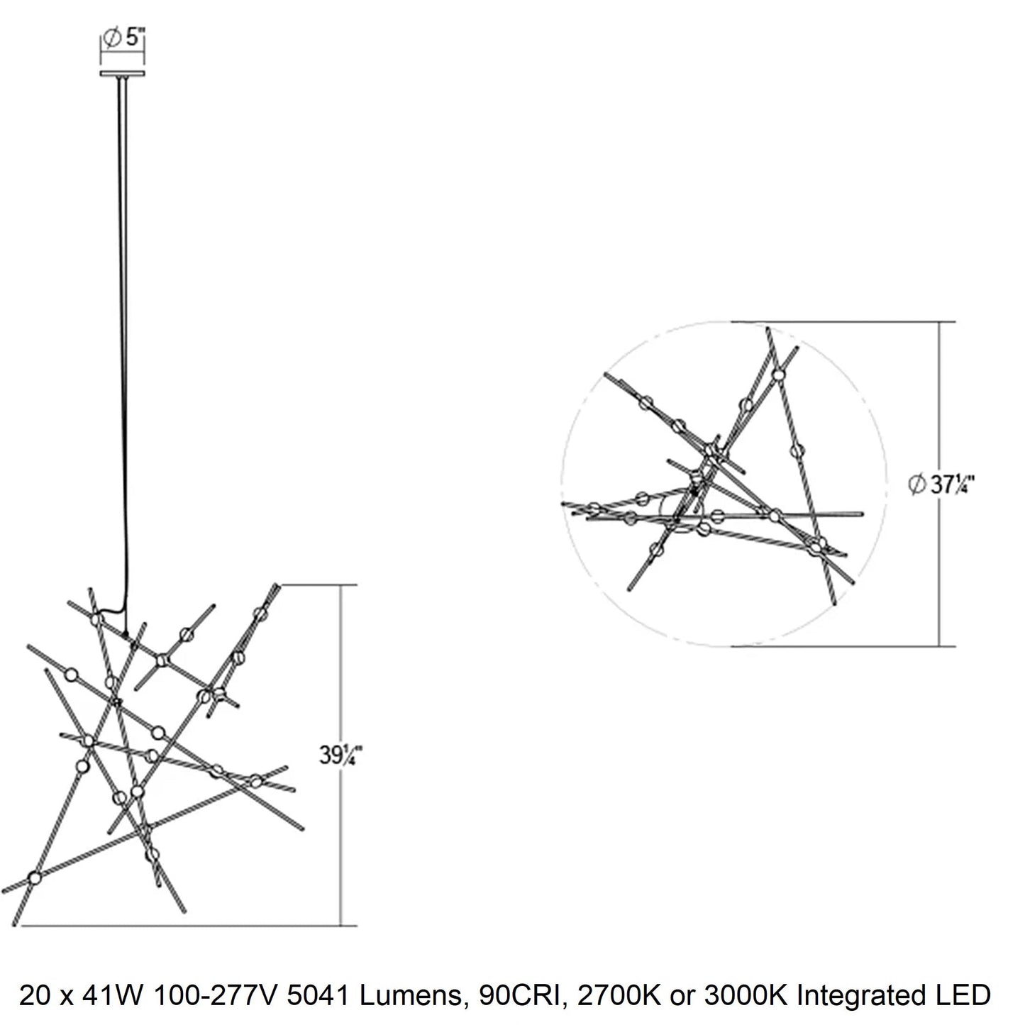 Constellation Aquila Major Pendant Light