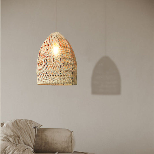 Handcrafted Rattan Pendant Light Handmade Hanging Light