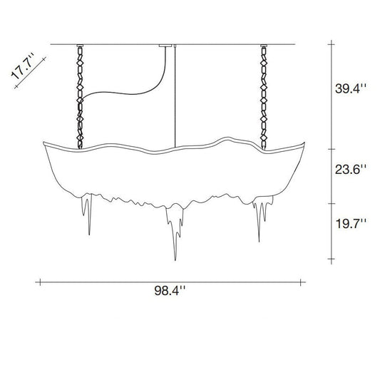 Atlantis Linear Chandelier