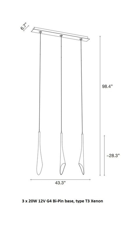 Calle Linear Pendant Light