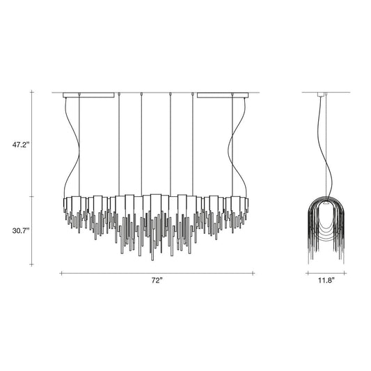 Volver Linear Chandelier