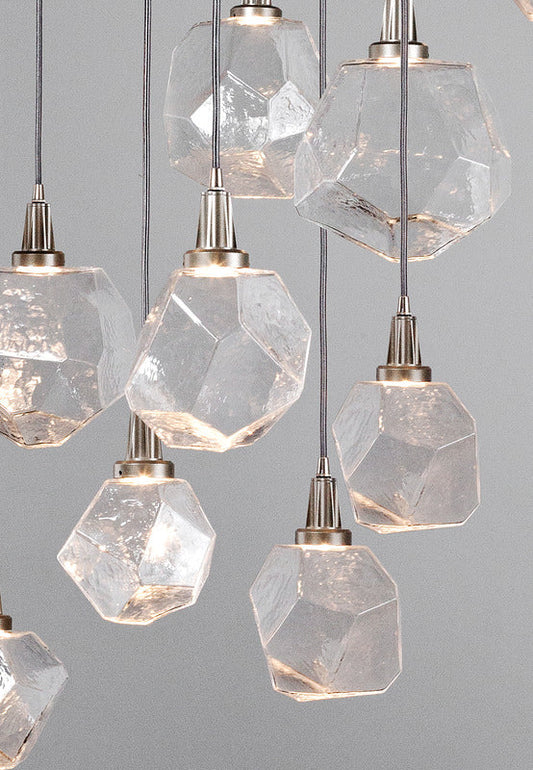 Gem L Round Multi-Light Pendant Light