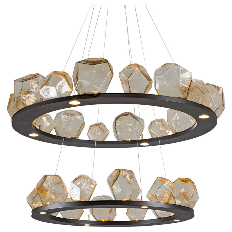 Gem Ring Two Tier Chandelier