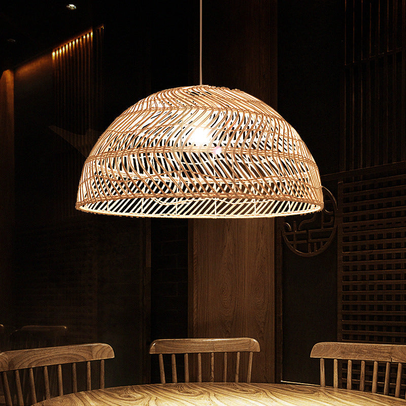 Handmade Rattan Woven Pendant Lamp Shade