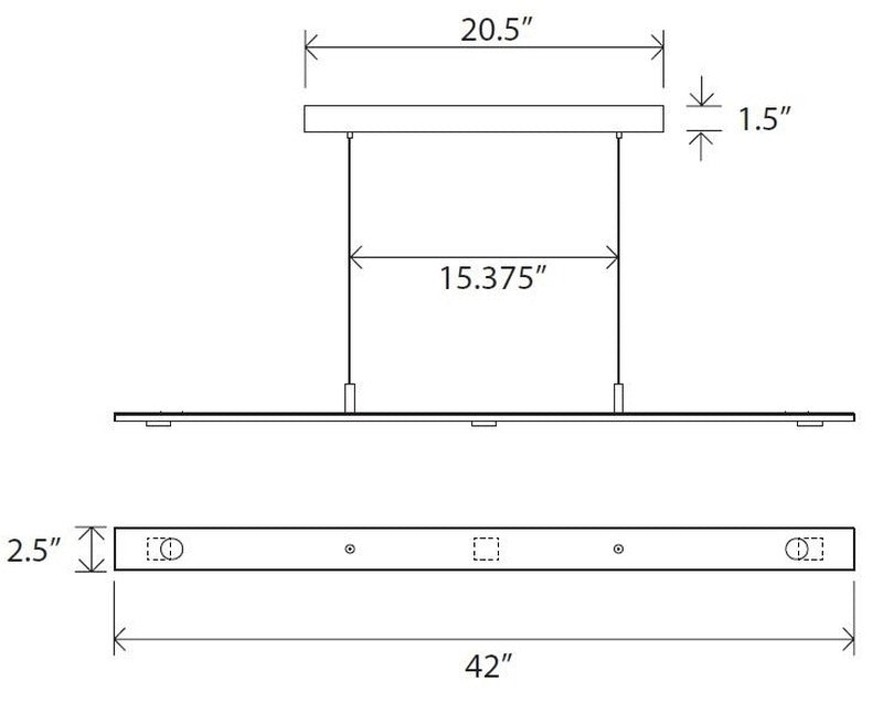 Brevis Linear Pendant Light