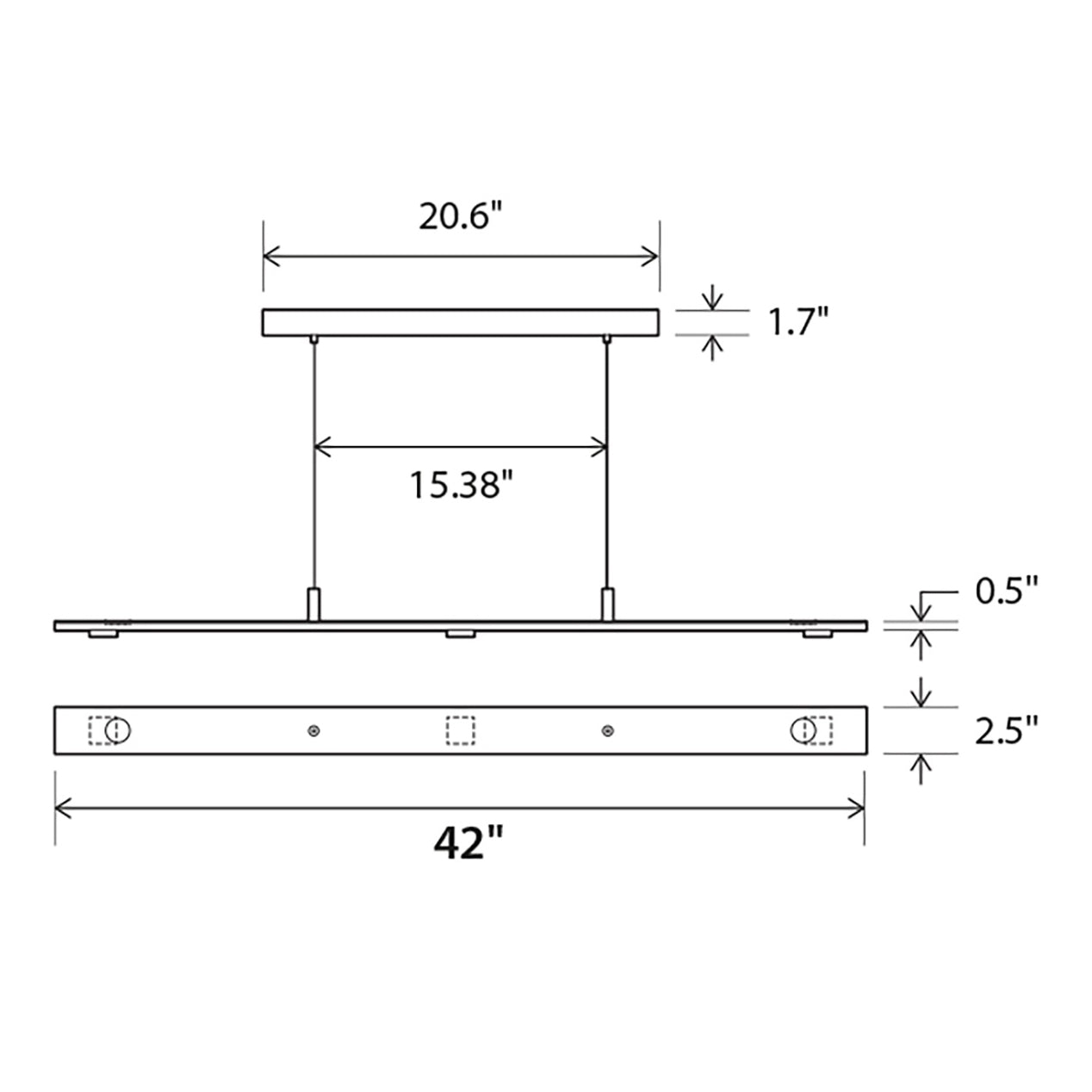 Brevis Linear Pendant Light