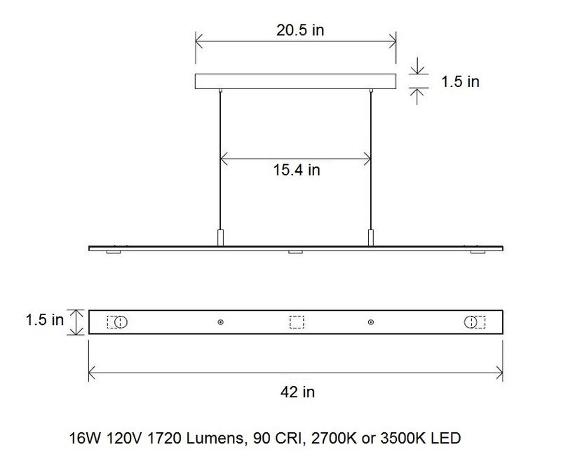 Brevis Linear Pendant Light