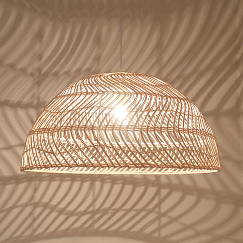 Handmade Rattan Woven Pendant Lamp Shade