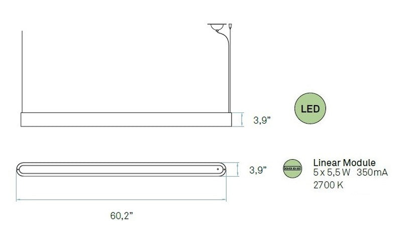 I-Club Slim Suspension Light