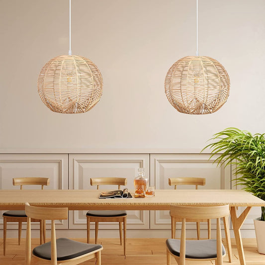 Global Rattan Hanging Ceiling Light Kitchen Island Pendant Lampshade