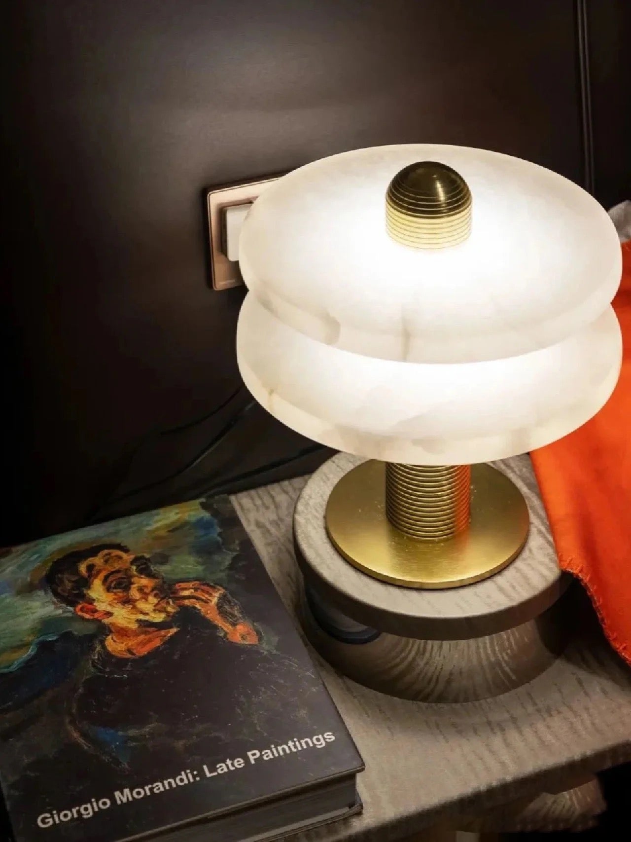 Alabaster Planes Table Lamp