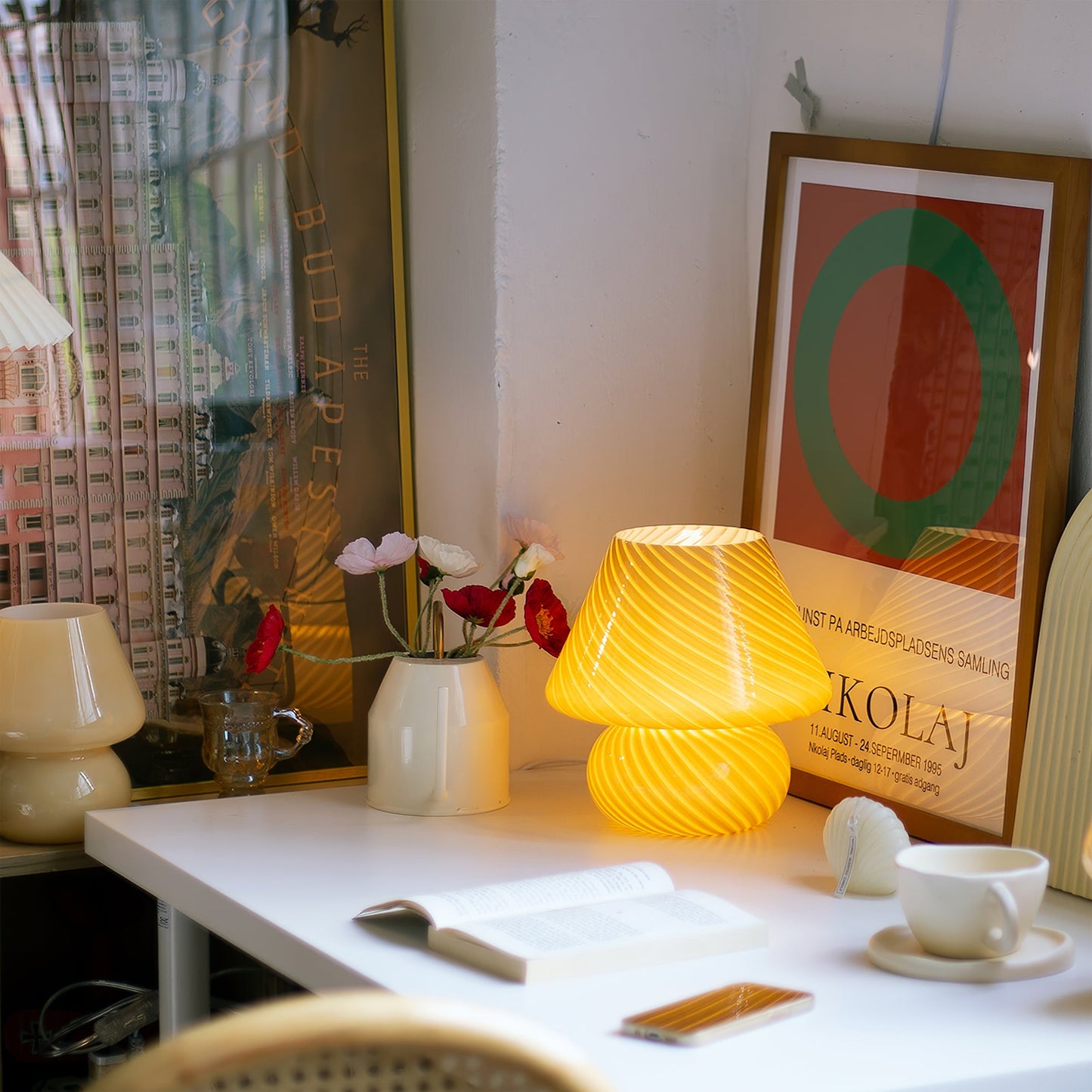 Ansel Glass Table Lamp