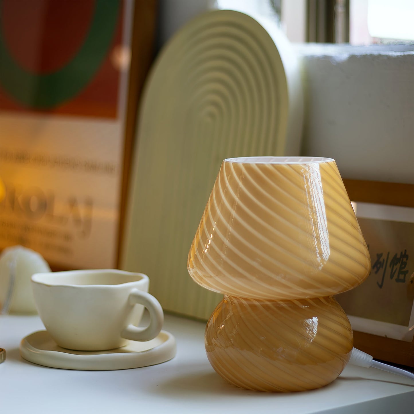 Ansel Glass Table Lamp