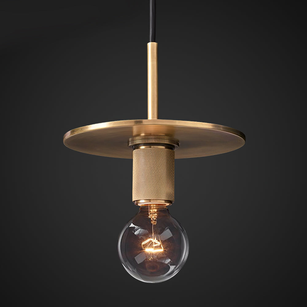 Armed Brass Pendant Lamp