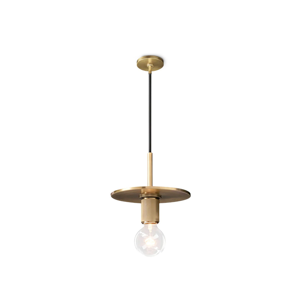 Armed Brass Pendant Lamp