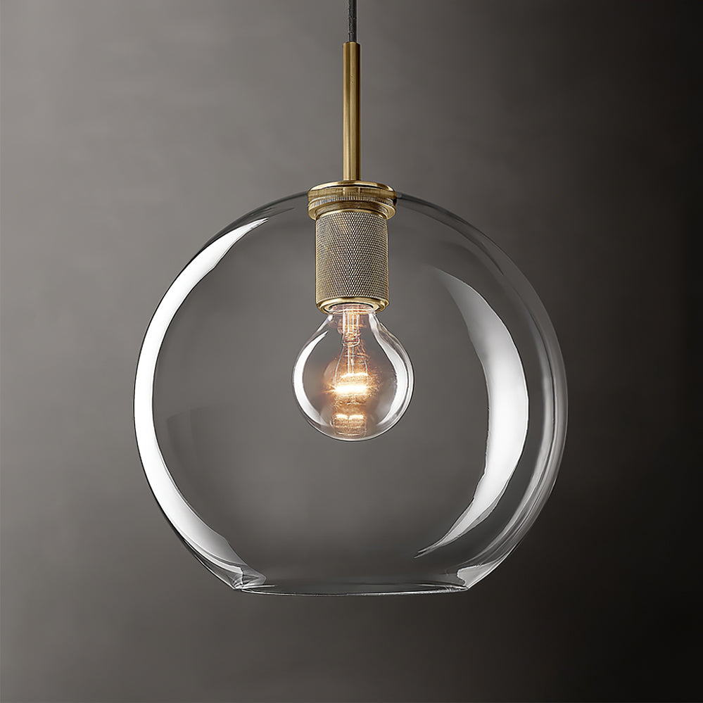 Armed Brass Pendant Lamp