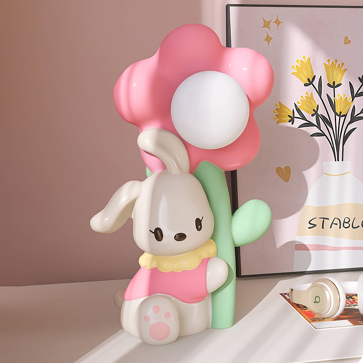 Bunny Flower Table Lamp