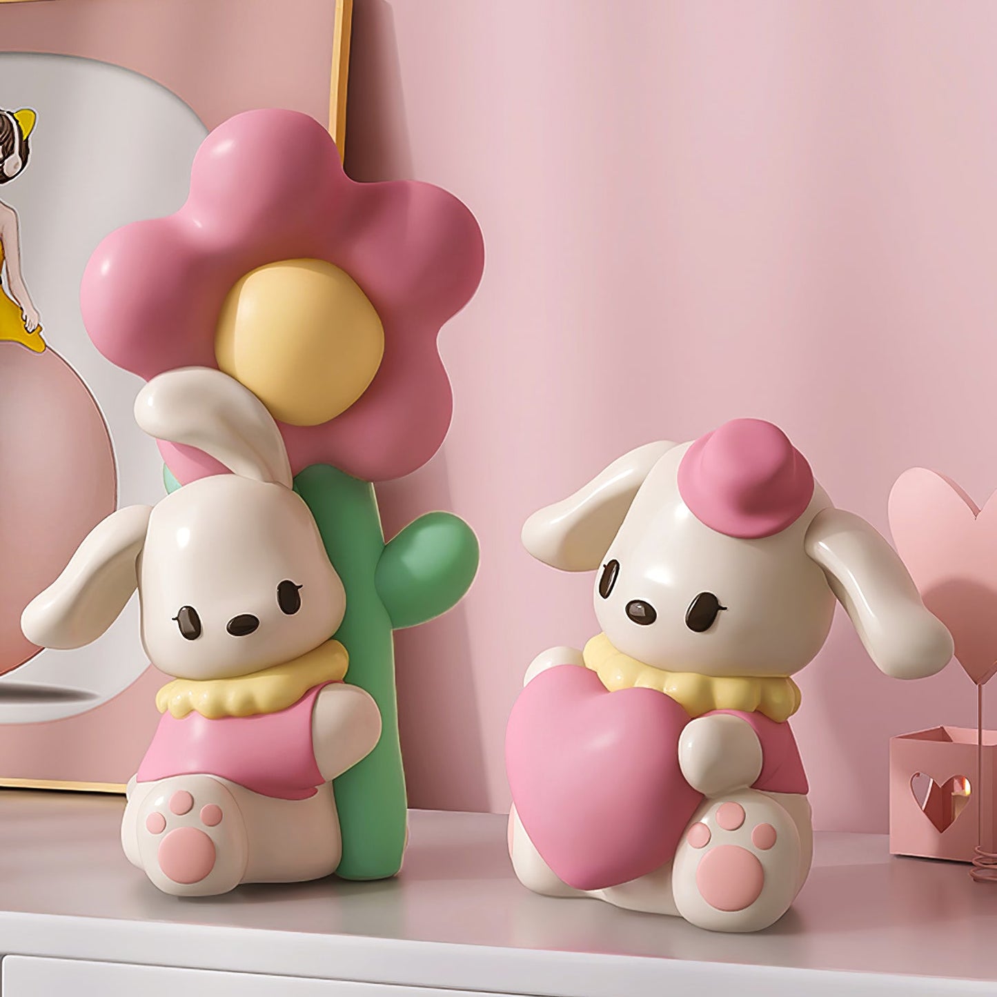 Bunny Flower Table Lamp