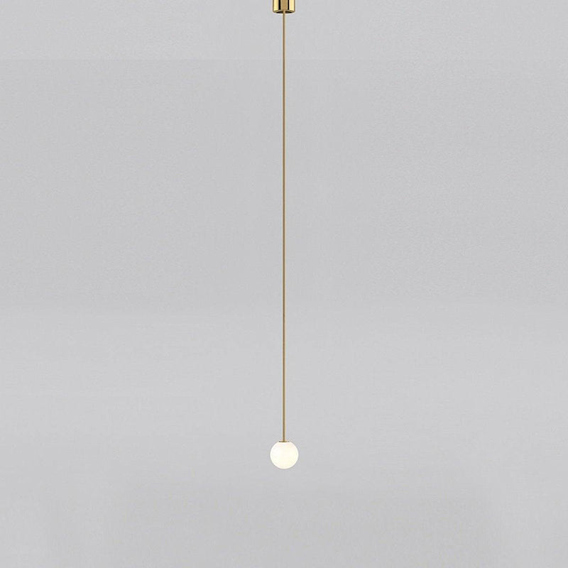 Brass Architectural Pendant Light